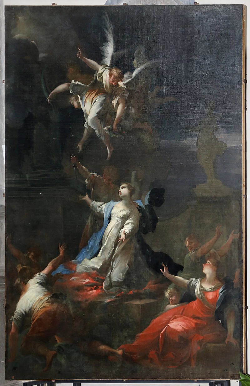 Supplizio di Santa Lucia - Chiesa di san Francesco, Cortona (AR), con Giovanni Camillo Sagrestani
